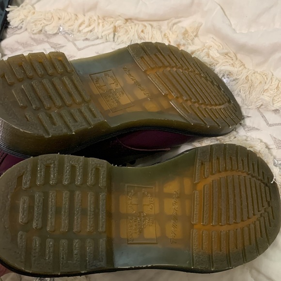 Purple Leather Doc Marten Boots Women’s Size 6 - Picture 11 of 12